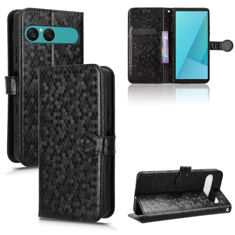 Honeycomb Dot Texture Leather Phone Case