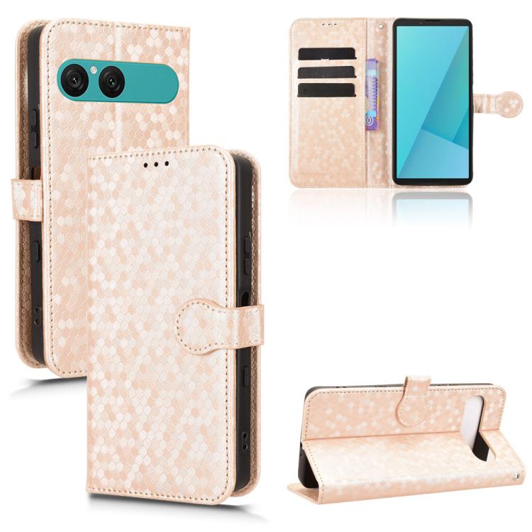 Honeycomb Dot Texture Leather Phone Case