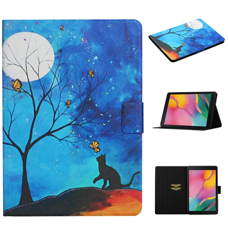 Colored Drawing Pattern Horizontal Flip Leather Case with Holder & Card Slots — For 10 inch Universal Tablet PC