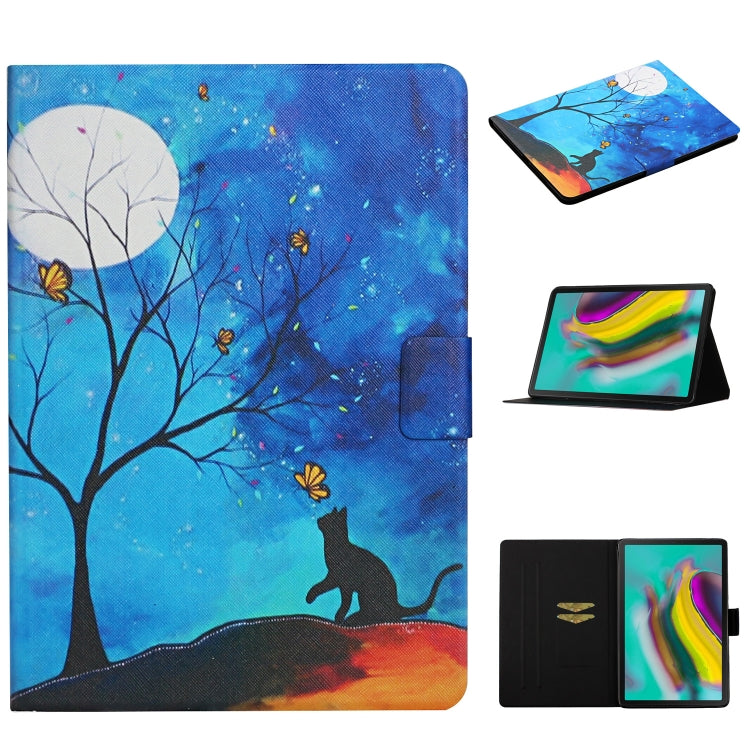 Colored Drawing Pattern Horizontal Flip Leather Case with Holder & Card Slots — For Amazon Kindle Fire HD7 (2019)