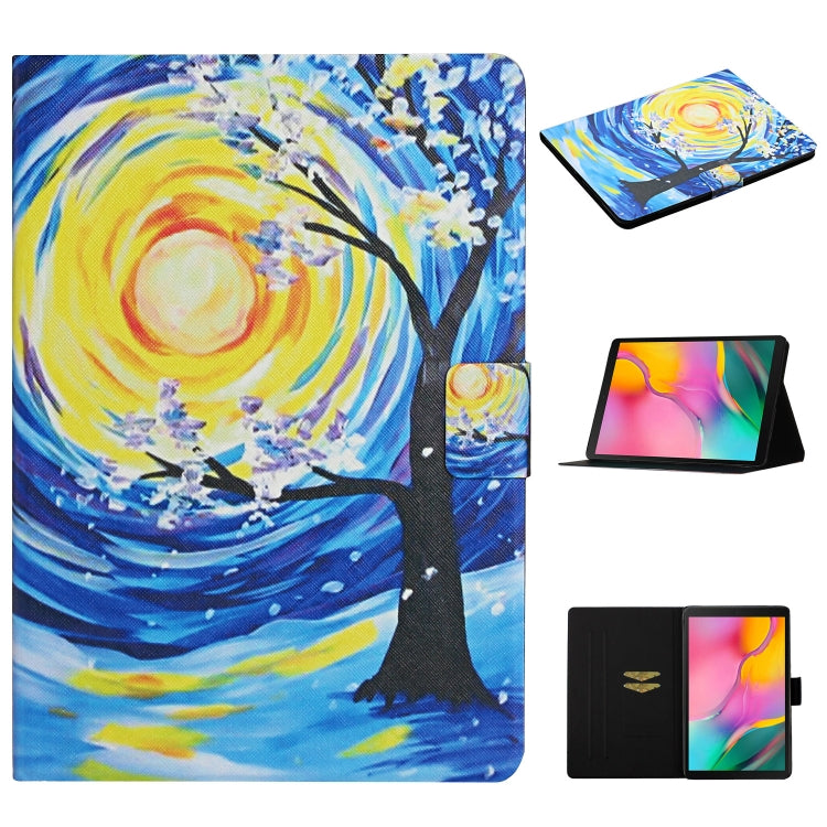 Colored Drawing Pattern Horizontal Flip Leather Case with Holder & Card Slots — view 20