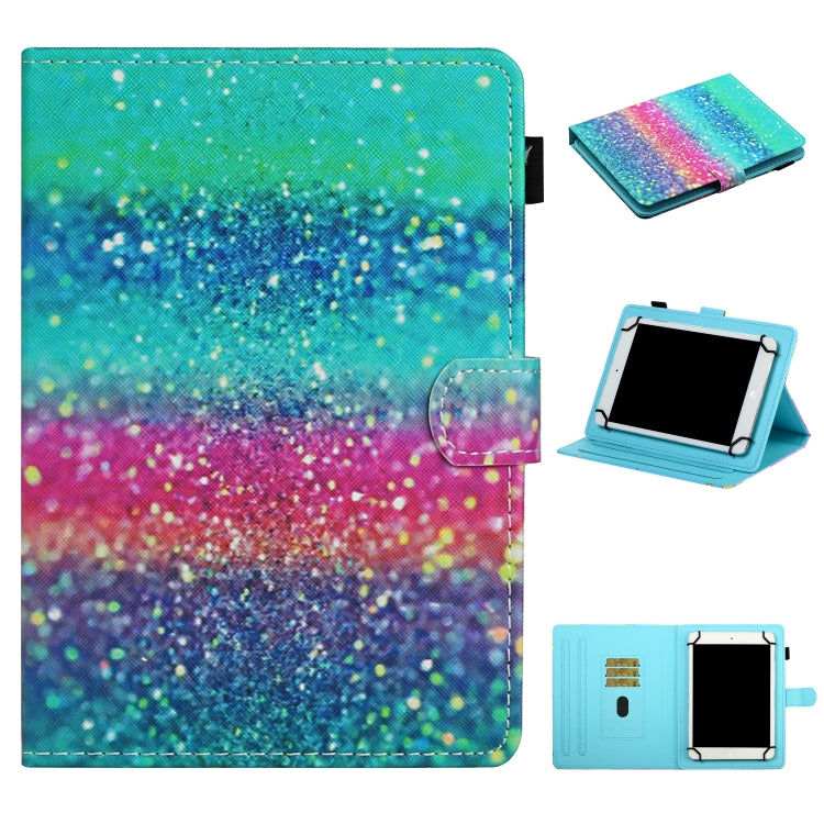 Colored Drawing Pattern Horizontal Flip Leather Case with Holder & Card Slots — view 40