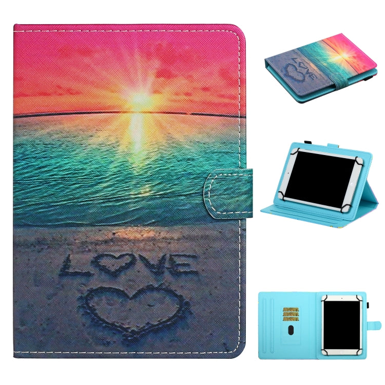 Colored Drawing Pattern Horizontal Flip Leather Case with Holder & Card Slots — view 49