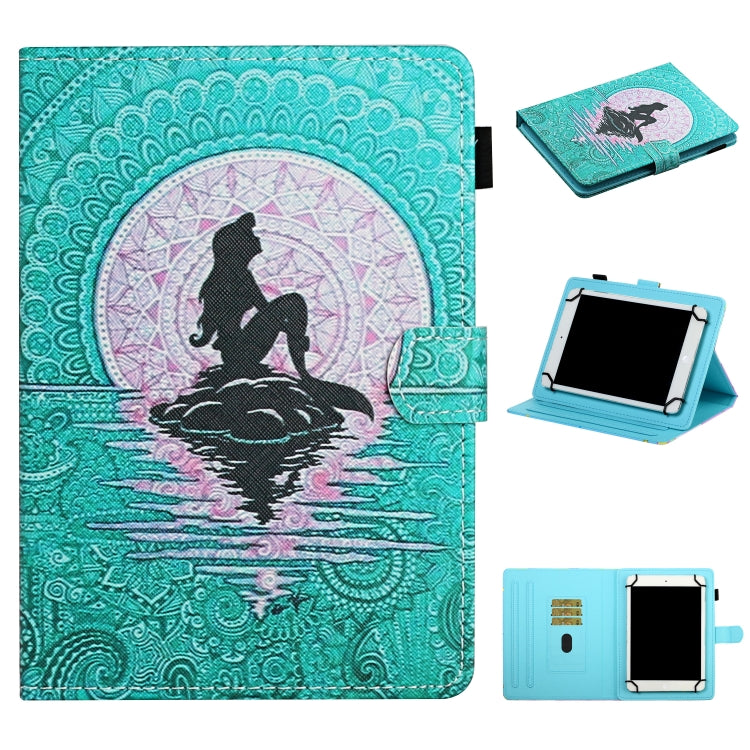 Colored Drawing Pattern Horizontal Flip Leather Case with Holder & Card Slots — view 59