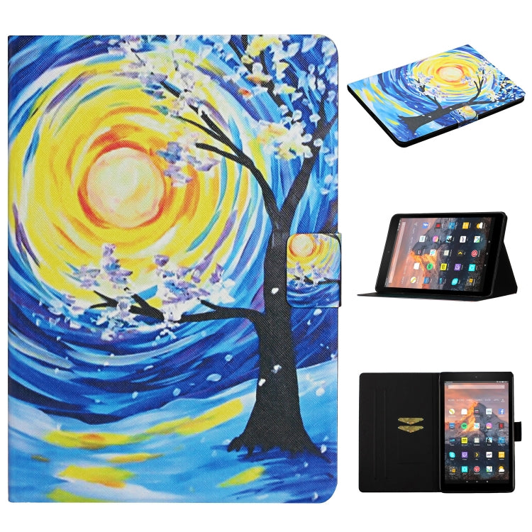 Colored Drawing Pattern Horizontal Flip Leather Case with Holder & Card Slots — view 24