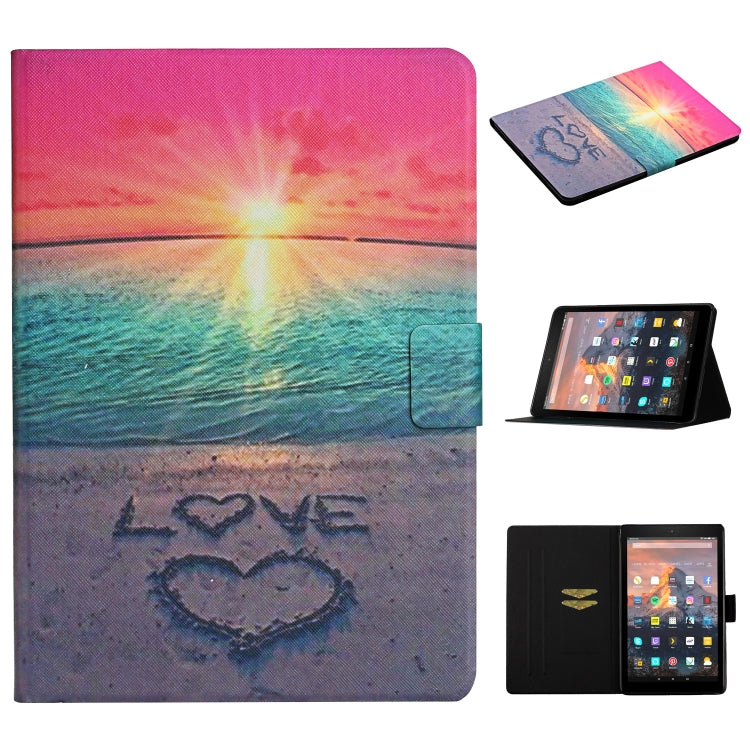 Colored Drawing Pattern Horizontal Flip Leather Case with Holder & Card Slots — view 51