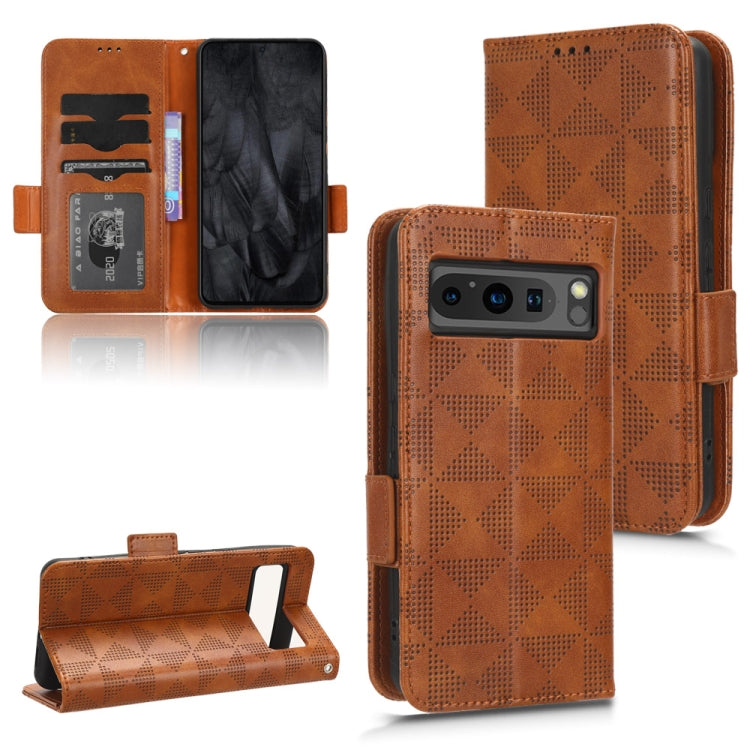 Symmetrical Triangle Pattern Leather Phone Case