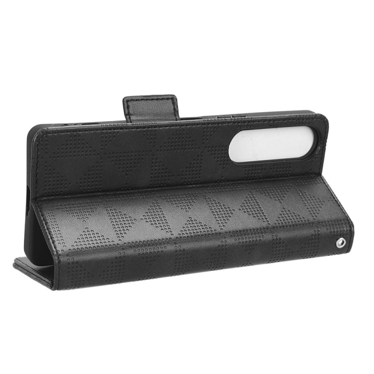 Symmetrical Triangle Pattern Leather Phone Case