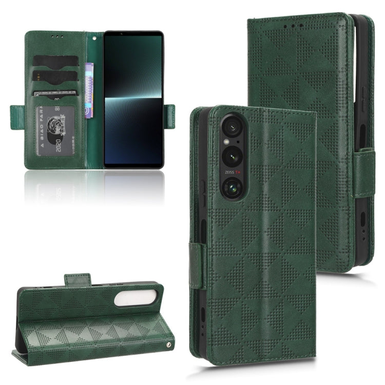 Symmetrical Triangle Pattern Leather Phone Case