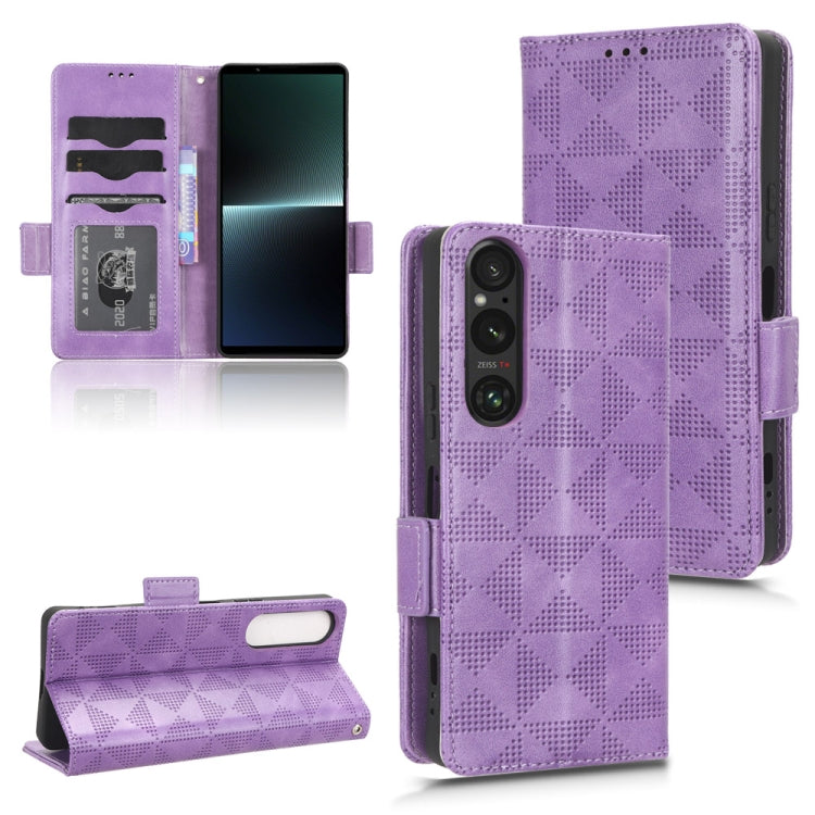Symmetrical Triangle Pattern Leather Phone Case