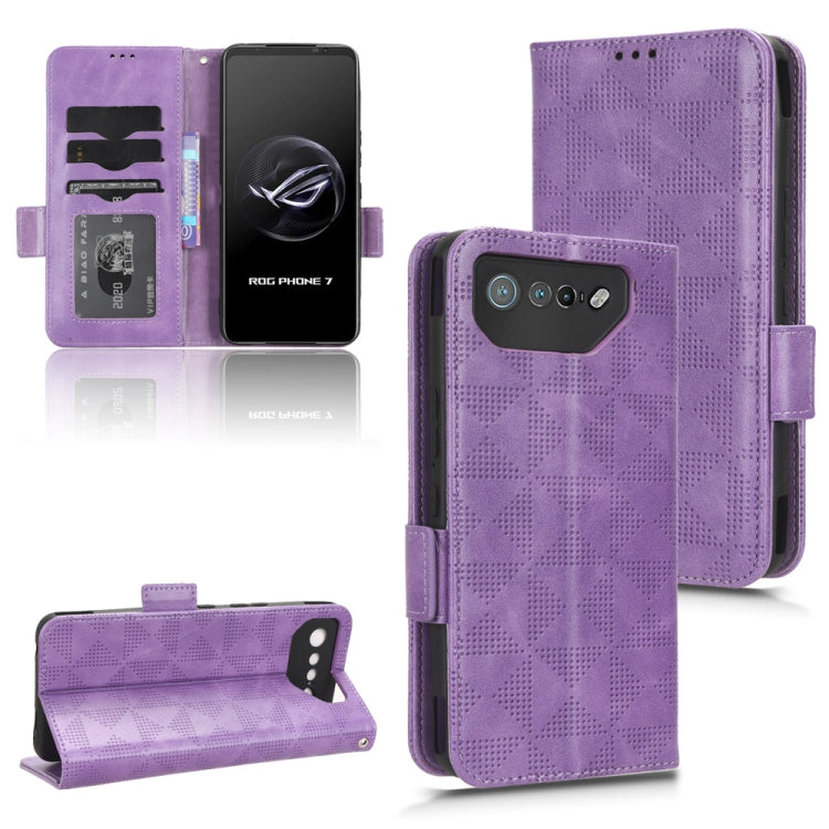 Symmetrical Triangle Pattern Leather Phone Case