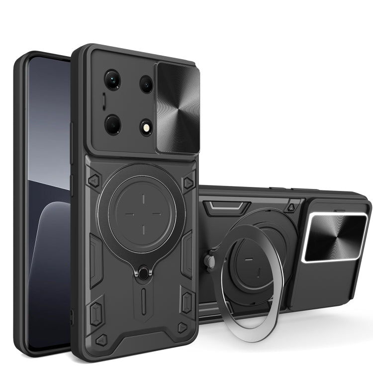 CD Texture Sliding Camshield Magnetic Holder Phone Case — view 26