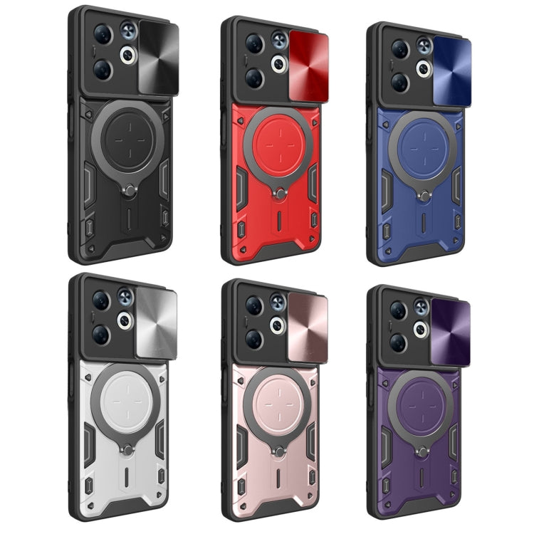 CD Texture Sliding Camshield Magnetic Holder Phone Case