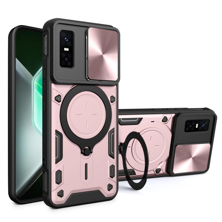 CD Texture Sliding Camshield Magnetic Holder Phone Case — view 32