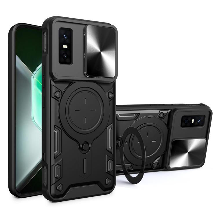 CD Texture Sliding Camshield Magnetic Holder Phone Case — view 33