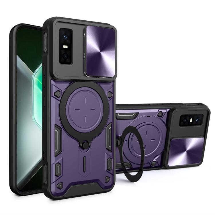 CD Texture Sliding Camshield Magnetic Holder Phone Case — view 37