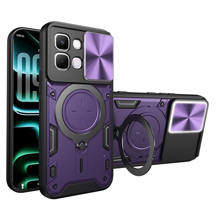 CD Texture Sliding Camshield Magnetic Holder Phone Case — view 31