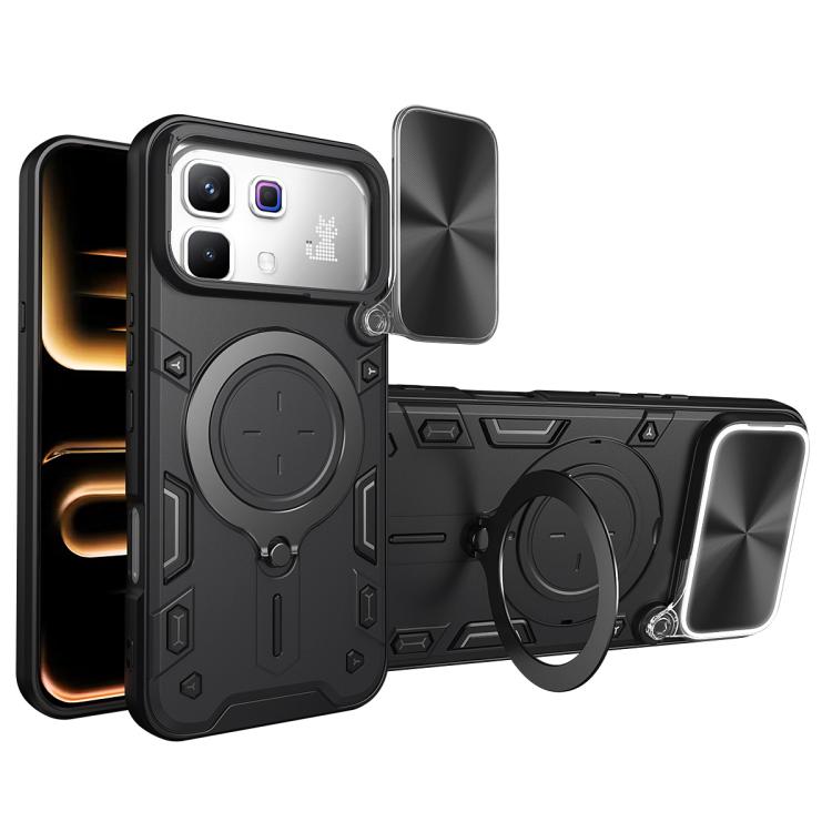 CD Texture Sliding Camshield Magnetic Holder Phone Case — view 21