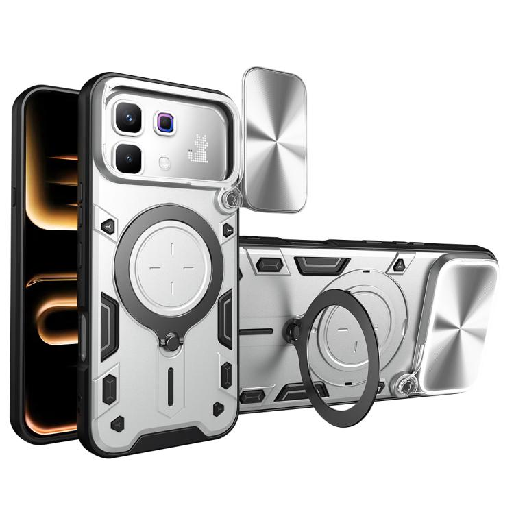 CD Texture Sliding Camshield Magnetic Holder Phone Case — view 24