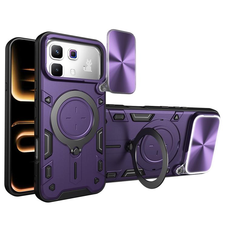 CD Texture Sliding Camshield Magnetic Holder Phone Case — view 25