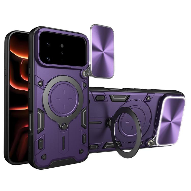 CD Texture Sliding Camshield Magnetic Holder Phone Case — view 19