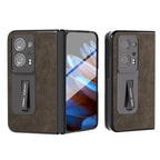 Integrated Dream Litchi Texture PU Phone Case with Holder, For Xiaomi Mix Fold 2