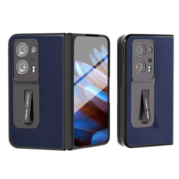 Integrated Black Edge Genuine Leather Mino Phone Case with Holder