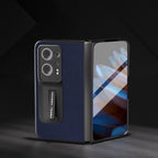 Integrated Black Edge Genuine Leather Mino Phone Case with Holder
