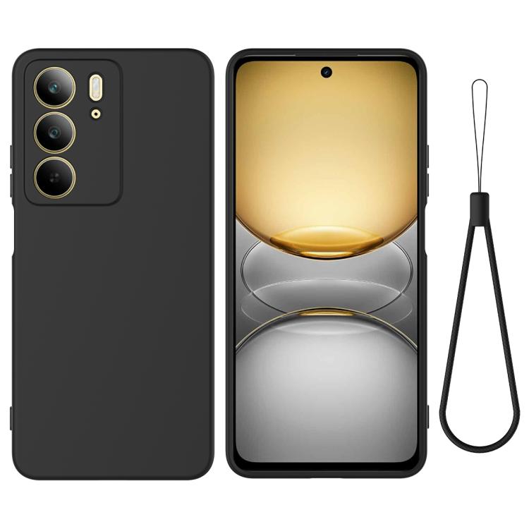 Solid Color Liquid Silicone Dropproof Full Coverage Phone Case