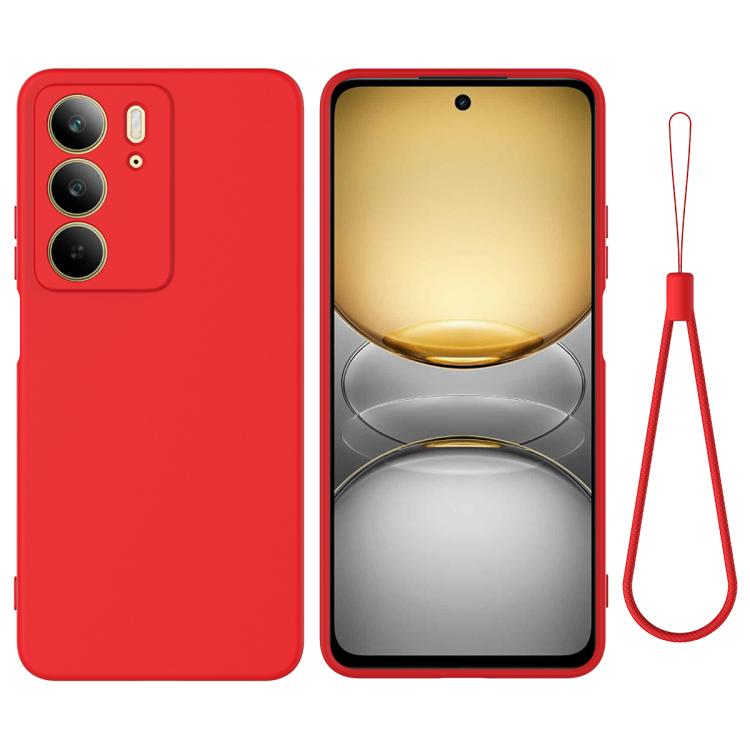 Solid Color Liquid Silicone Dropproof Full Coverage Phone Case