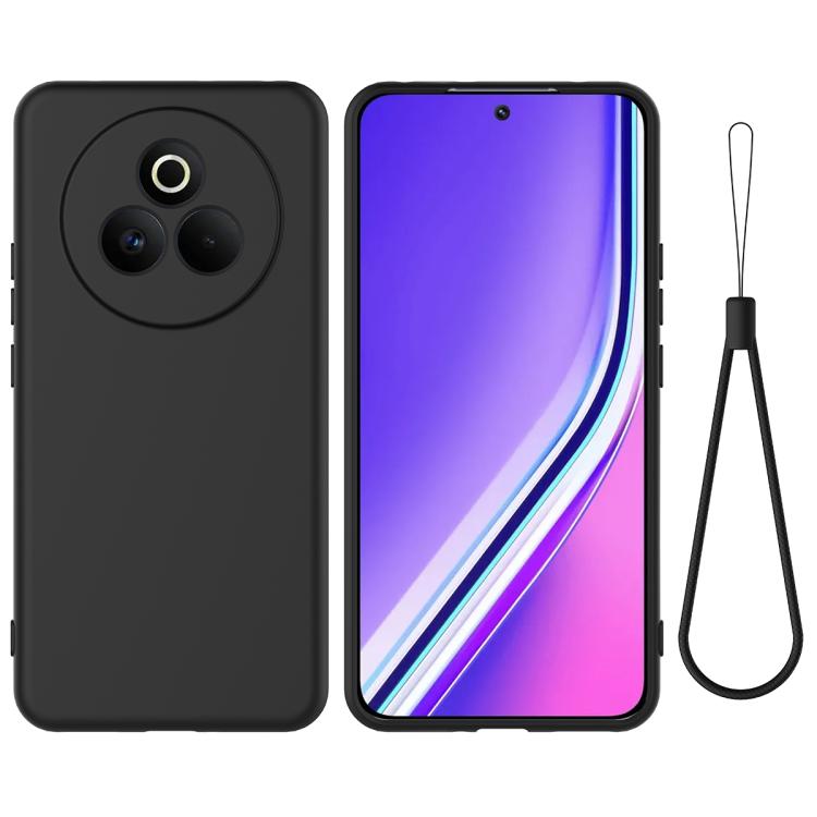 Solid Color Liquid Silicone Dropproof Full Coverage Phone Case