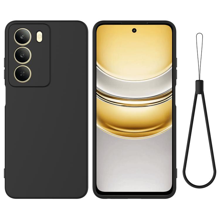 Solid Color Liquid Silicone Dropproof Full Coverage Phone Case