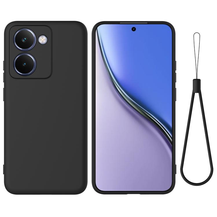 Solid Color Liquid Silicone Dropproof Full Coverage Phone Case