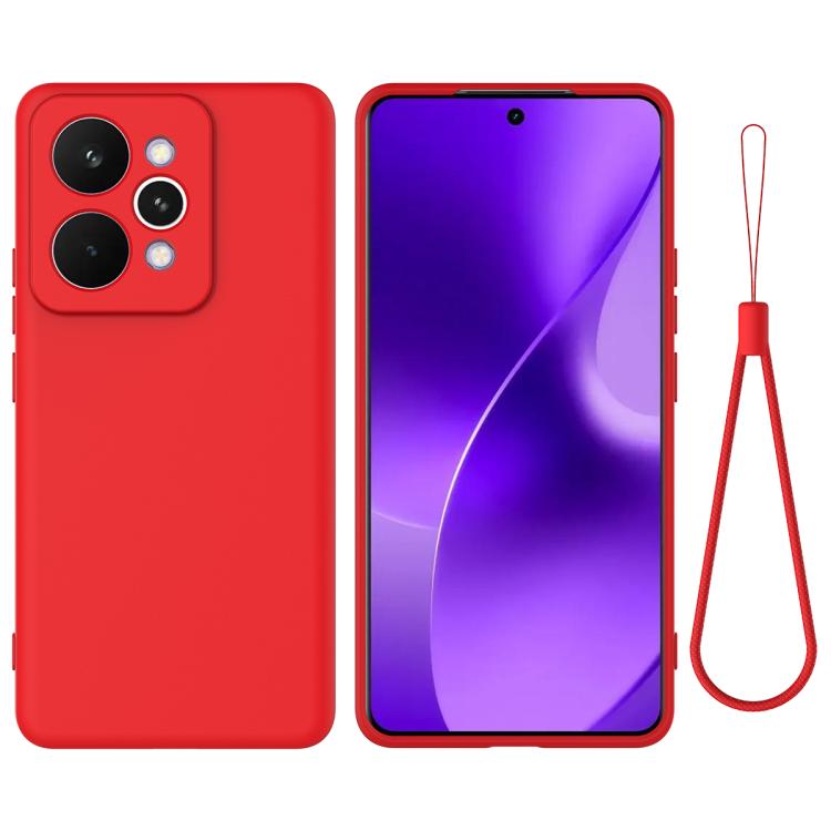 Solid Color Liquid Silicone Dropproof Full Coverage Phone Case