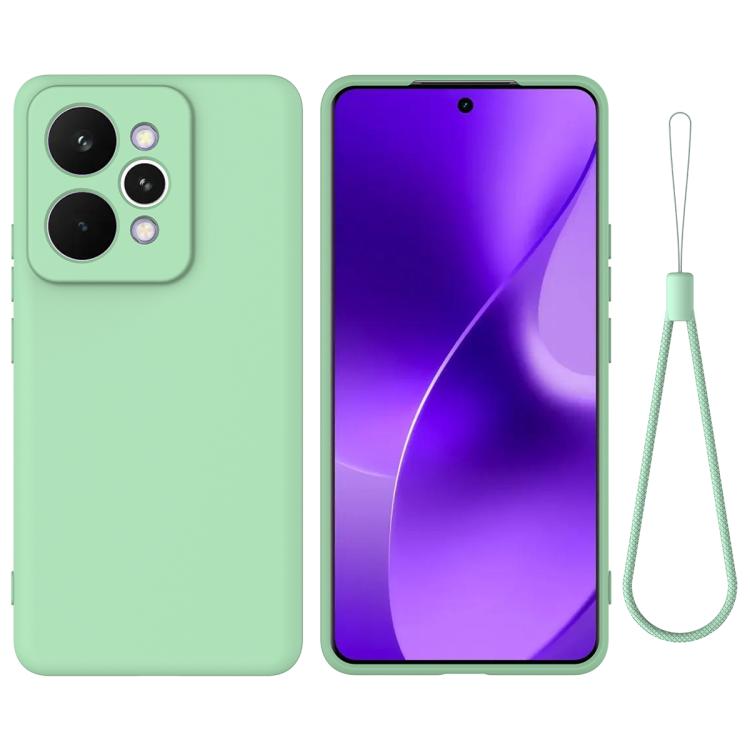Solid Color Liquid Silicone Dropproof Full Coverage Phone Case
