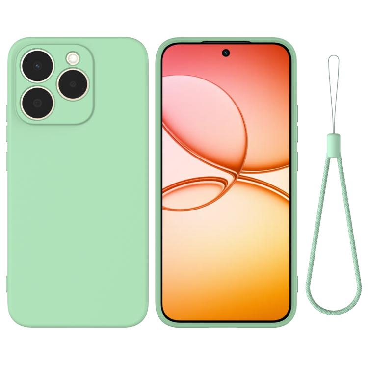 Solid Color Liquid Silicone Dropproof Full Coverage Phone Case