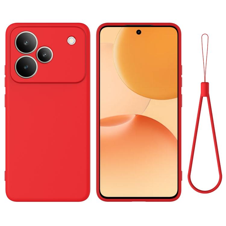 Solid Color Liquid Silicone Dropproof Full Coverage Phone Case