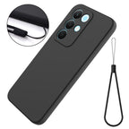 Solid Color Liquid Silicone Dropproof Full Coverage Phone Case — For Realme P4 Lite 5G