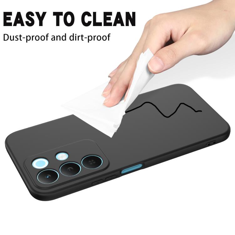 Solid Color Liquid Silicone Dropproof Full Coverage Phone Case — For Realme Note 80 4G