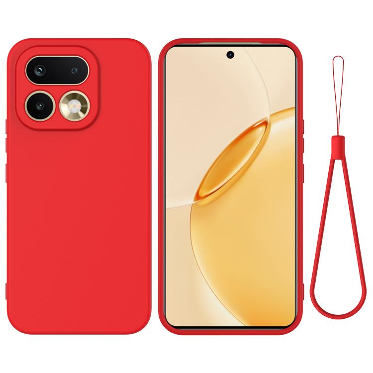 Solid Color Liquid Silicone Dropproof Full Coverage Phone Case