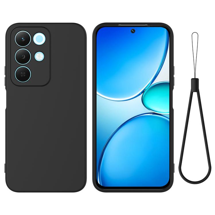Solid Color Liquid Silicone Dropproof Full Coverage Phone Case