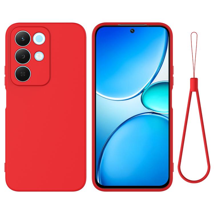 Solid Color Liquid Silicone Dropproof Full Coverage Phone Case