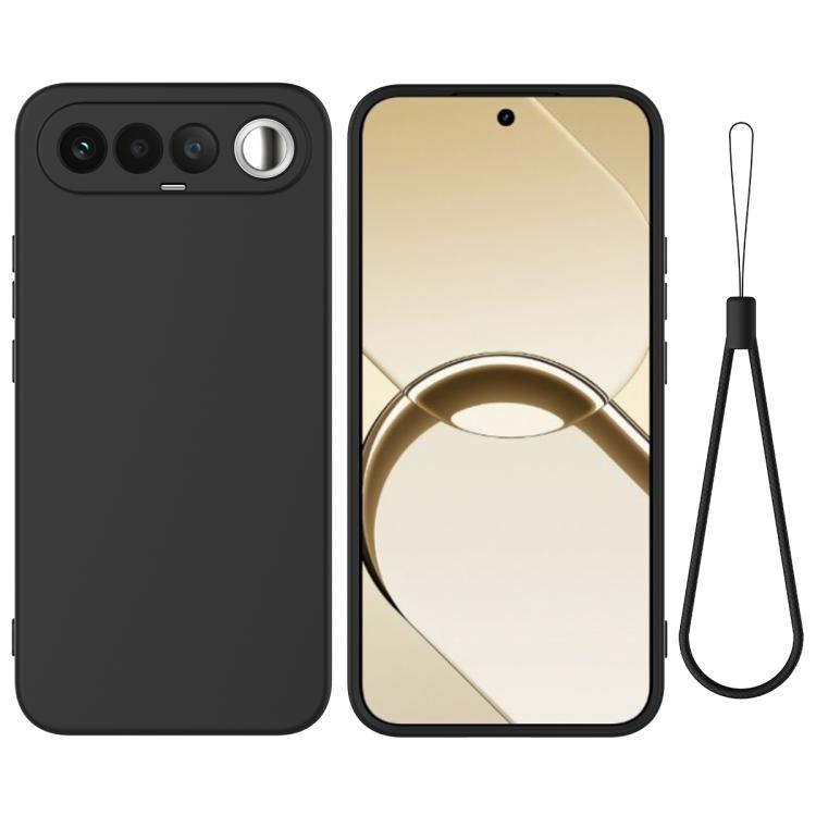 Solid Color Liquid Silicone Dropproof Full Coverage Phone Case