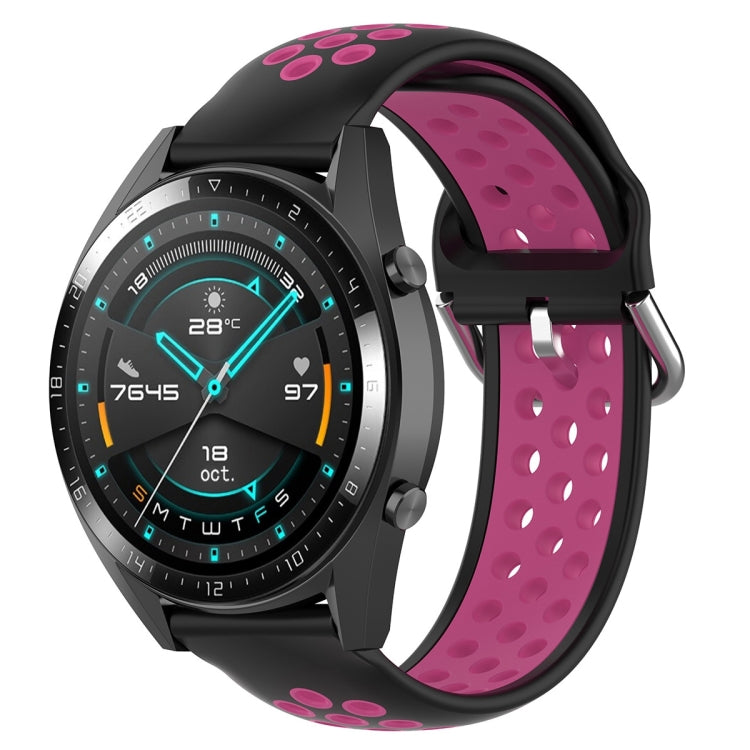 22mm Universal Sports Two Colors Silicone Replacement Strap Watchband