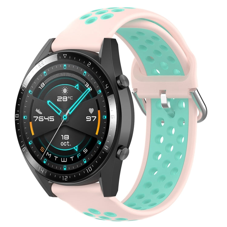 22mm Universal Sports Two Colors Silicone Replacement Strap Watchband