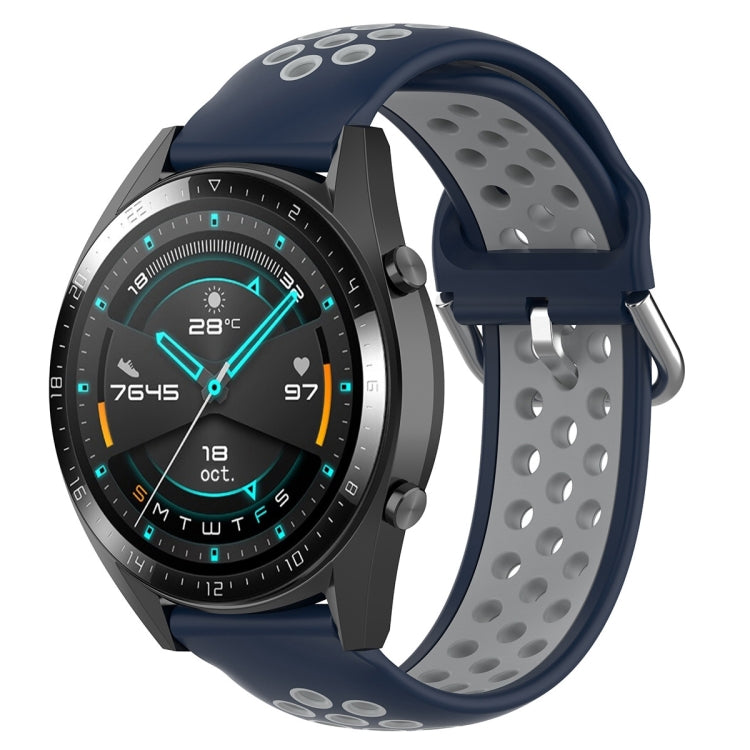 22mm Universal Sports Two Colors Silicone Replacement Strap Watchband