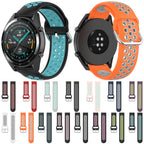 22mm Universal Sports Two Colors Silicone Replacement Strap Watchband