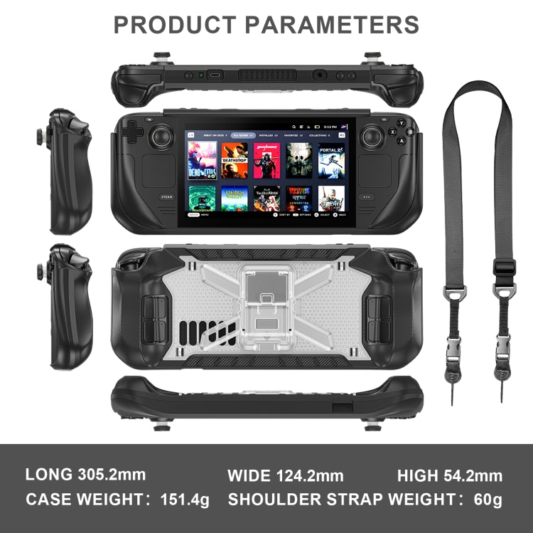 Shockproof Game Console Case with Holder & Shoulder Strap — view 7