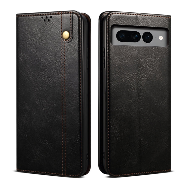 Oil Wax Crazy Horse Texture Leather Phone Case