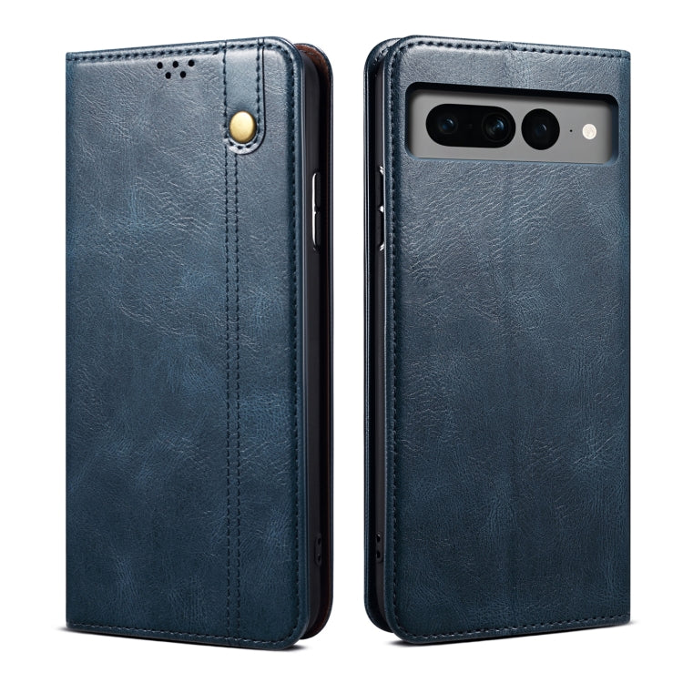 Oil Wax Crazy Horse Texture Leather Phone Case